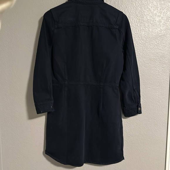 NWT! Lucky Brand Utility Surplus Shirt Dress in Midnight Dark Blue 100% Cotton - Picture 8 of 12